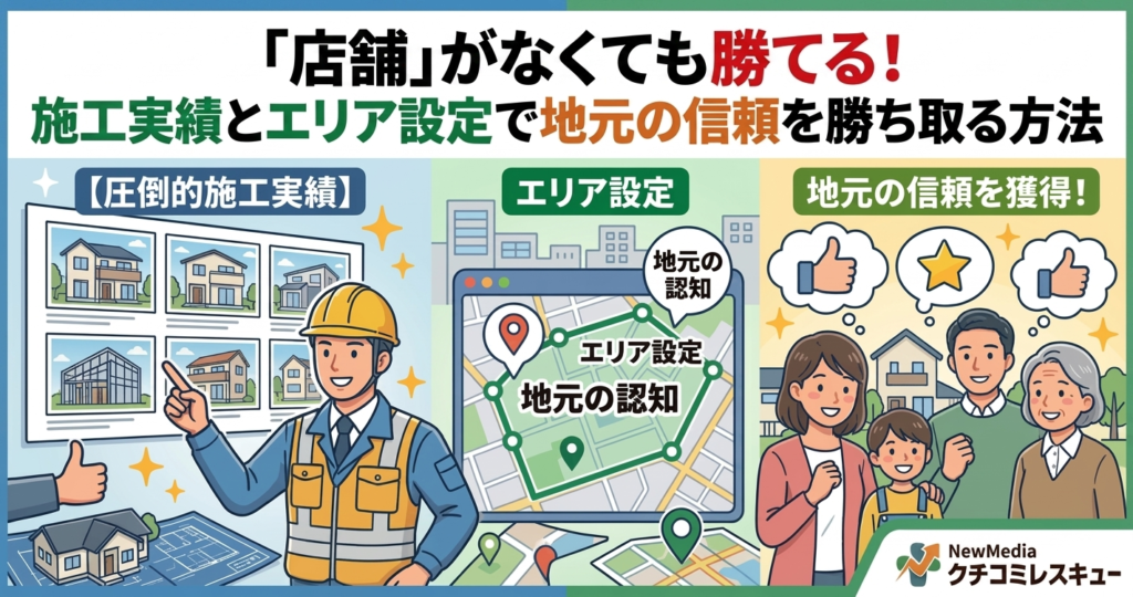 【建設・工務店編】「店舗」がなくても勝てる！施工実績とエリア設定で地元の信頼を勝ち取る方法