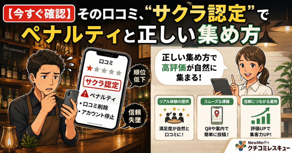 【今すぐ確認】その口コミ、身内が書いていませんか?”サクラ認定”のペナルティと正しい集め方